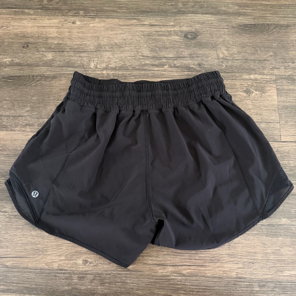 Lululemon Black Sleek High-Rise Running Short Athletic Activewear Gym Shorts 6 - Picture 8 of 11